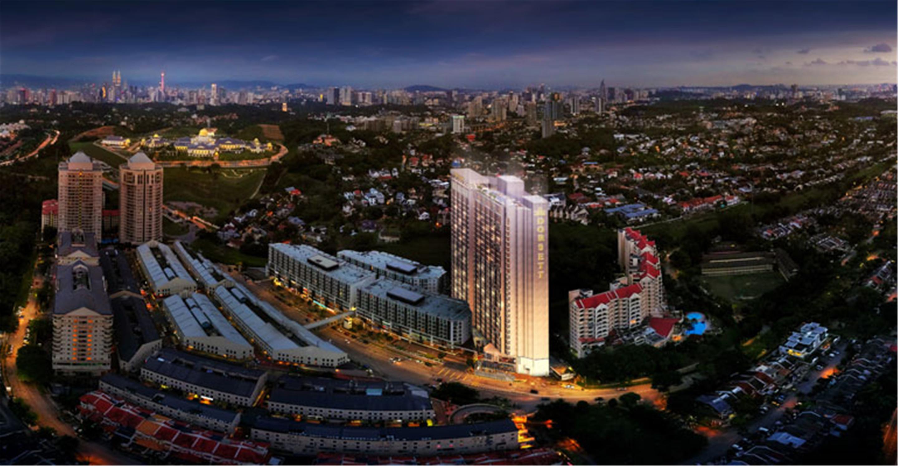 Hotel Dorsett Hartamas Kuala Lumpur Exterior foto The 101 at night